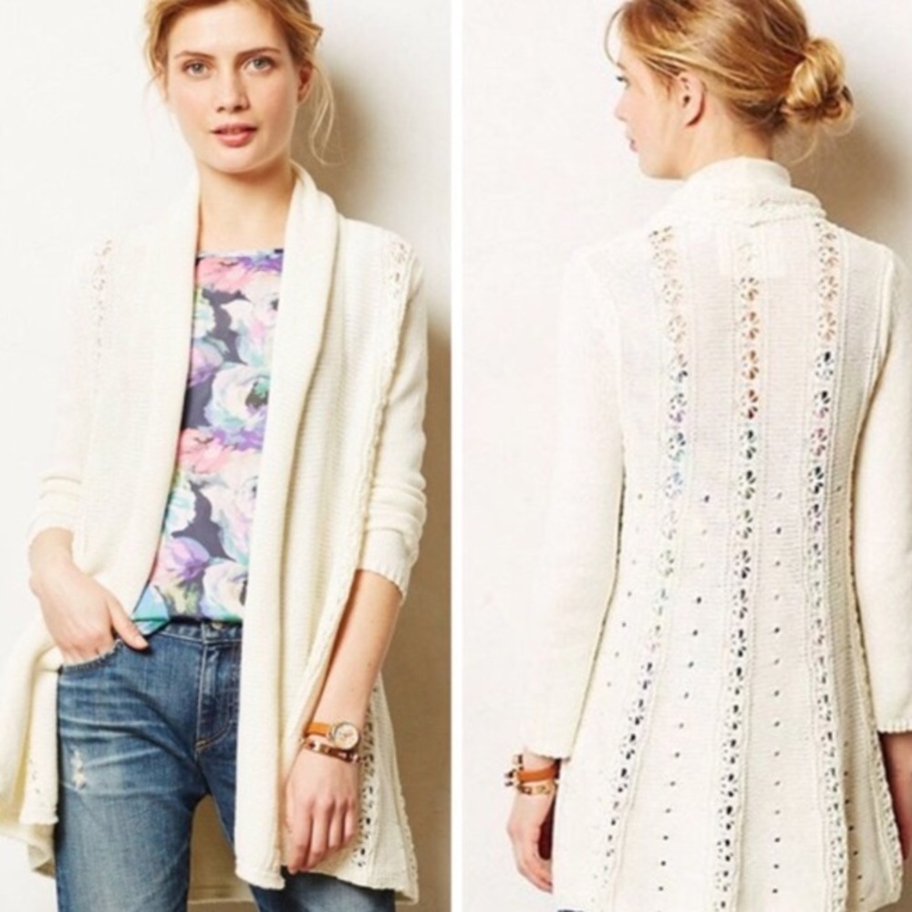 Angel of the North Anthropologie Cardigan, M